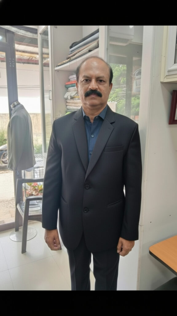 Handcrafted men’s business suit with perfect fit at Duro Tailors