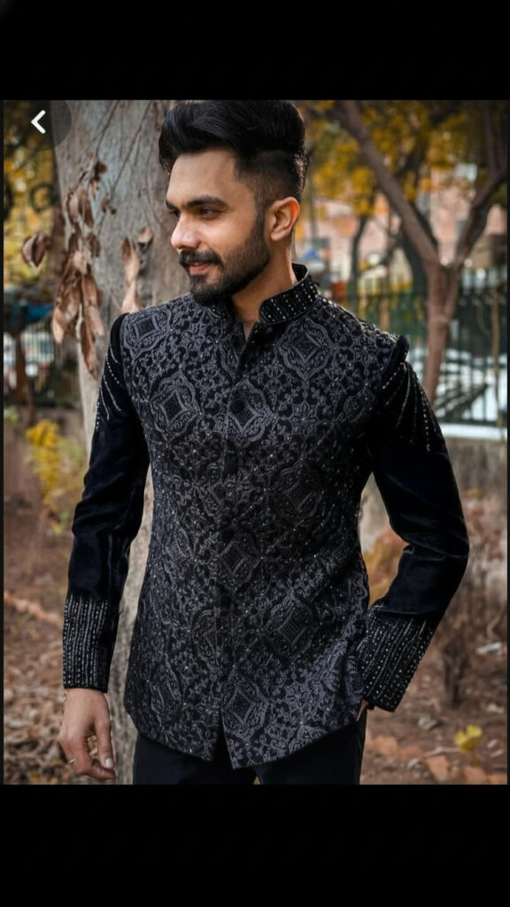 Custom wedding suit for men designed and stitched in Trivandrum